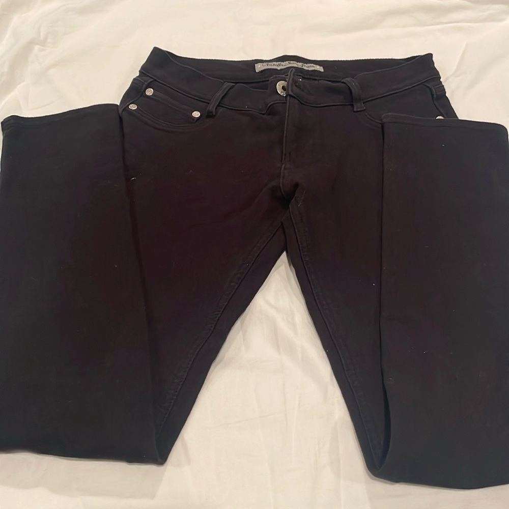 Vanilla Sky Black Stretchy Skinny Jeans